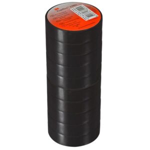 3m Temflex 1300e Pvc İzole Si̇yah Bant (10'luk Paket)(0.13mmx19mmx0.13mm)