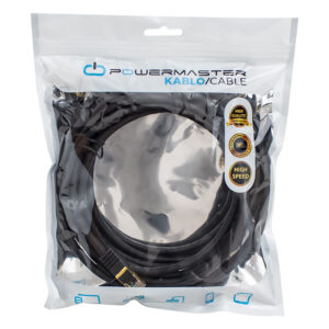 Powermaster Pmcat75 5 Metre Si̇yah Cat7 Kablo