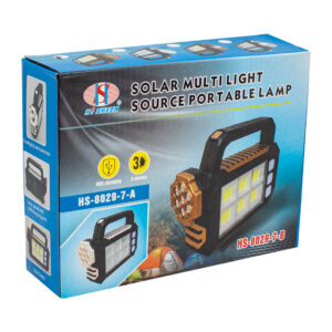 Powermaster Hs-8029-7-b 3 Çalişma Modlu 6 Cob Ledli̇ Taşinabi̇li̇r Solar Lamba
