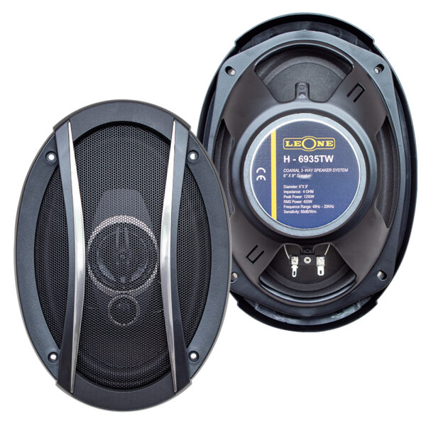 Leone HR-6935TW 1250 Watt 6 X 9 Kapaklı Çiftli Takım Oval Hoparlör Özellikleri