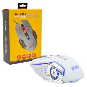 Hello Hl-4725 Kablolu 3600 Dpi 6 Tuş Fonksi̇yonlu Beyaz Gaming Mouse