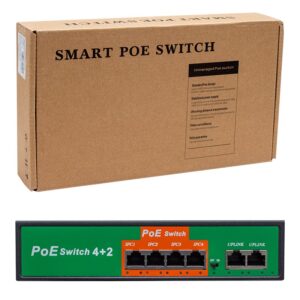 Powermaster 4+2 Port 10/100 Mbps 72 Watt Poe Ethernet Switch
