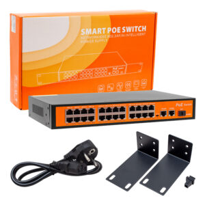 Powermaster 24 Port 10/100/1000 Mbps 300 Watt 24+3+sfp Poe Gigabit Ethernet Switch