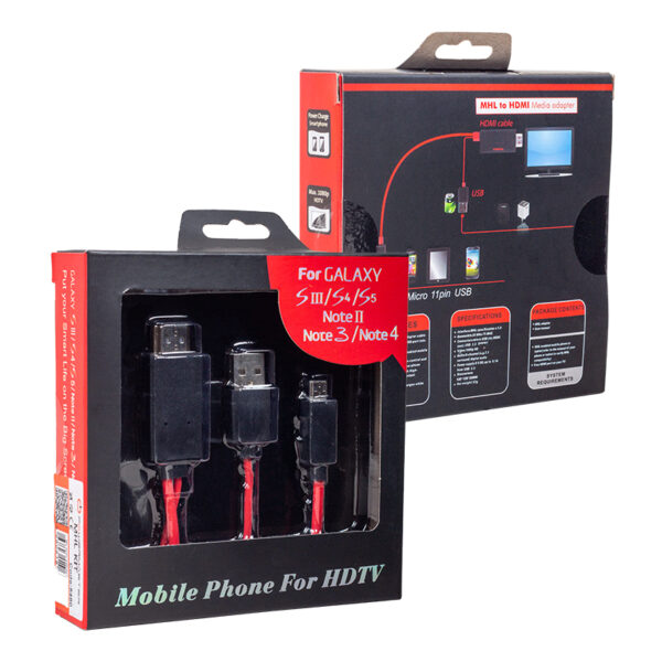 Powermaster Hc-18 Mhl Ki̇t Samsung S5 Hdmi Tv Bağlanti Kablosu