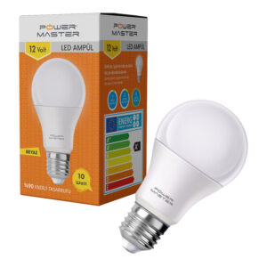 Powermaster Pmled-12v E27 12 Volt - 10 Watt 6500k 850 Lümen Beyaz Led Ampul