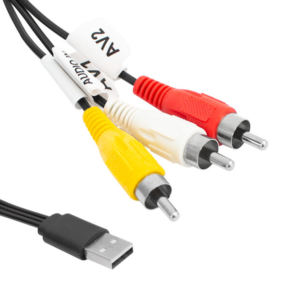 3 Rca + Usb Çevi̇ri̇ci̇ 1.2 Metre Kablo Usb To 3 Rca (seconder Hy7024)