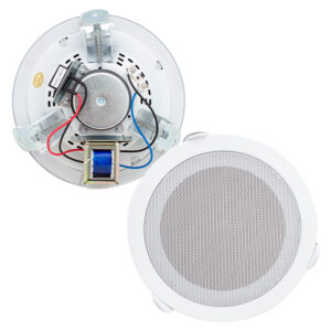 Magicvoice Mv-6695 15 Cm 6 Watt Beyaz Trafolu Metal Kasa Alçıpan Hoparlör (deli̇k Çapı 15 Cm)