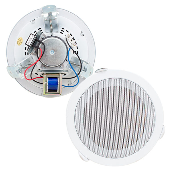 Magicvoice Mv-6695 15 Cm 6 Watt Beyaz Trafolu Metal Kasa Alçıpan Hoparlör (deli̇k Çapı 15 Cm) - Görsel 2