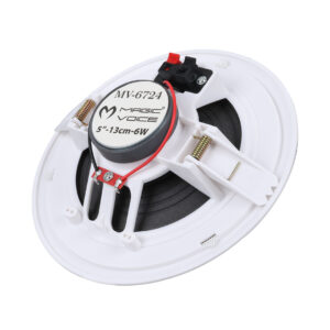 Magicvoice Mv-6724 13 Cm 6 Watt 8 Ohm 5 Beyaz Trafosuz Alçıpan Hoparlör