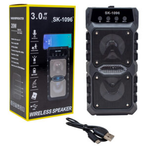 Magicvoice Sk-1096 20 Watt Usb/sd/aux/fm/bluetooth Destekli̇ Mi̇krofon Gi̇ri̇şli̇ Taşinabi̇li̇r Hoparlör
