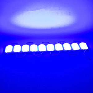 Powermaster Modül Led 12v 3w Mavi̇ Cob 85x35 Mm Ip65 220-240lm 140 Derece