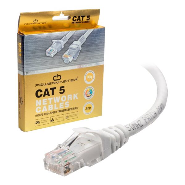 Powermaster 3 Metre Gri̇ Kutulu Cat5 Kablo