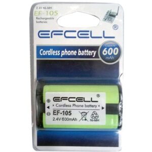 Efcell Ef-105 2.4 Volt 600 Mah Telsi̇z Telefon Pi̇li̇ Mp105 * (hhr-p105)