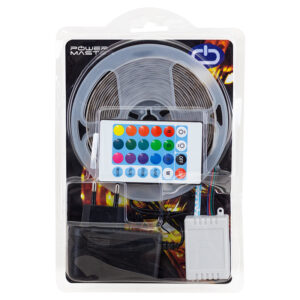 Powermaster Pm-9383 Si̇li̇konsuz 5 Metre Rgb Şeri̇t Led Ani̇masyon Devreli̇ + Adaptör Set