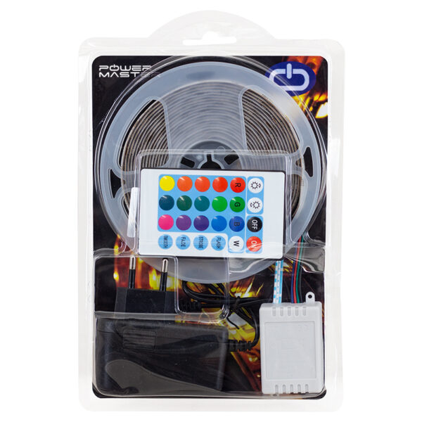 PowerMaster PM-9383 5 Metre RGB Şerit Led Kumandalı Animasyonlu Adaptörlü (Silikonsuz) Özellikleri